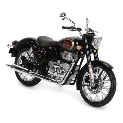Modelo clásico 350 miniatura escala 1:12 apto para Royal Enfield Halcyon negro Foto 1 de 4