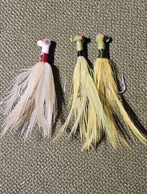 Vintage Feather Tail Jig Fishing Lures - Image 1 of 3