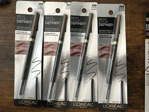 4 Pack L'Oreal Paris Brow Stylist Definer Eyebrow Pencil, Blonde 388, 0.003 oz - Picture 1 of 3