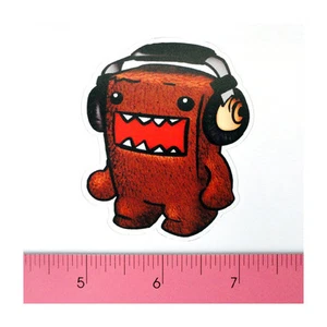 Skateboard Luggage Laptop Car 3M Matte Decal Sticker - Cartoon Headphone Music - Picture 1 of 1