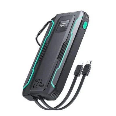 Powerbank - integrierte Kabel kompatibel mit iPhone und USB-C 22,5 W 10000 mAh  - Bild 1 von 4