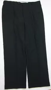 Jones New York Black White Striped Man's Dress Pants 40" X 32" Pleated 1-239 - Picture 1 of 5