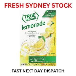 Mezcla de bebidas de limonada True Lemon Original 10 paquetes de 3 g cada uno con sabor natural - Imagen 1 de 7