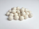 Weiße Filzkugeln Elfenbein 1 cm x 50 handgefertigte Wollbommel Bommel Handwerk Nähen Weihnachten 