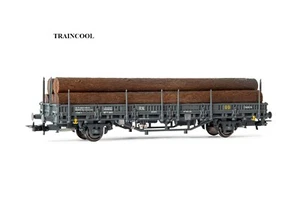 E1659 Electrotren (H0 1:87) RN/RENFE, wagon à 2 essieux chargé de grumes ep III - Imagen 1 de 1