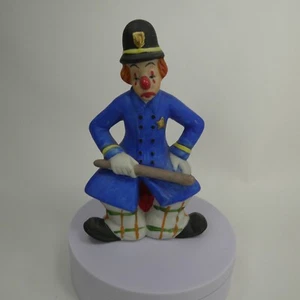 1980 Vintage Ceramic Police Man English Bobby Circus Clown By Mann 5.5" WZKVW - Picture 1 of 14