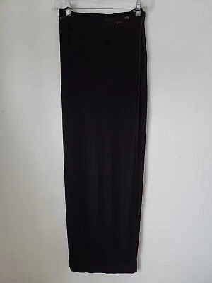 NUEVA TADASHI Maxi Falda Terciopelo XS Expresso Marrón Lápiz Abertura Trasera Fiesta Foto 1 de 4