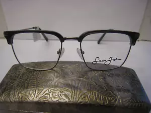 Marcos de gafas Sean John SJO 5151 001 pistola negra 53 18 145 41v con estuche genérico - Imagen 1 de 5