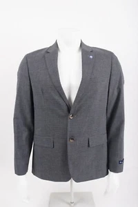 Ben Sherman Mens Suit Jacket Blazer Sport Coat Sz 42 Short Gray Blue Checked NWT - Picture 1 of 6