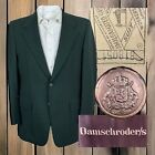 Vintage 1960s Damschroders Blazer Mens 38S Dark Green Silver Buttons