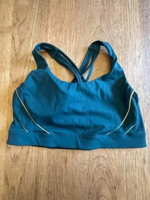 Victoria's Secret Deep Teal SMALL Incredible Strappy Back Lounge Sport Bra VS - Image 1 of 2