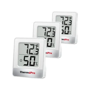 ThermoPro TP49 3 Pieces Digital Hygrometer Indoor Thermometer Humidity Meter ... - Picture 1 of 7