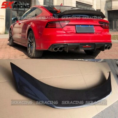 Alerón trasero de fibra de carbono real A7 para Audi A7 S7 RS7 2013-2017 Foto 1 de 4