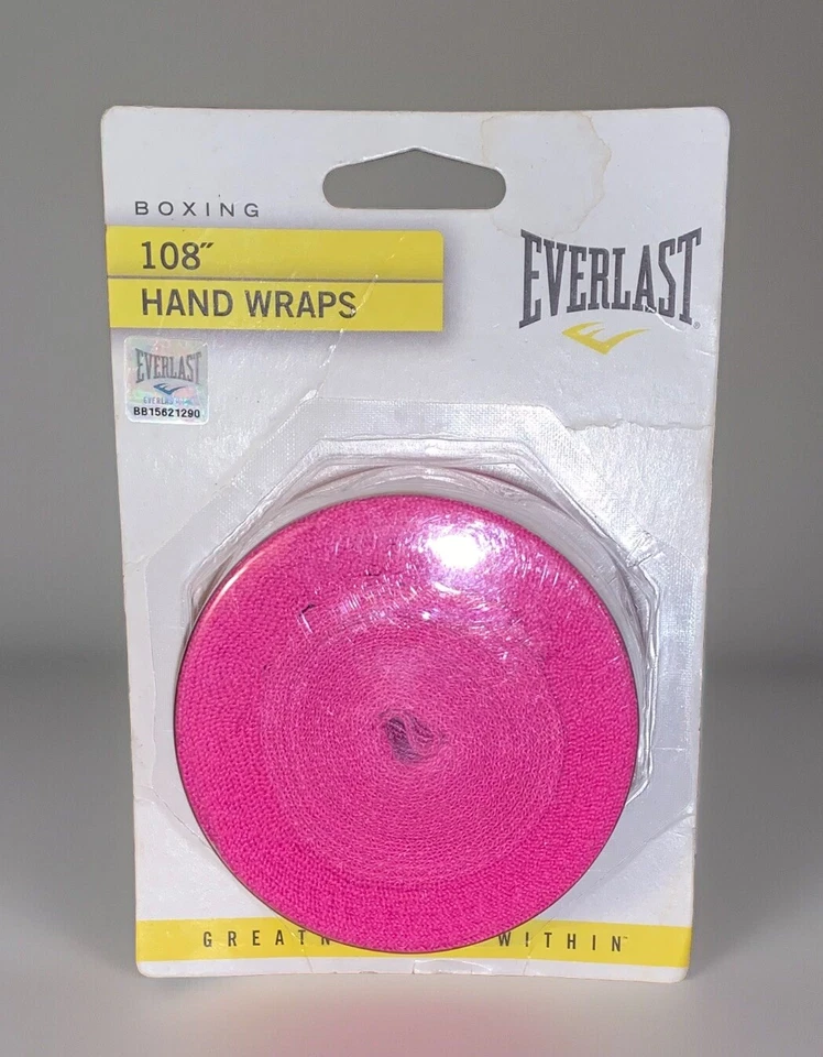 NEW Everlast 108" Boxing Cotton Handwraps PINK Hand Protection Training MMA - Image 1 of 3