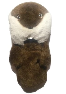 Vtg Golf Club Cover Brown Beaver Plush Golfer Gift Animal Headcover - Picture 1 of 5