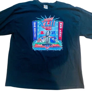 New England Patriots New York Giants Super Bowl XL Long Sleeved Football Shirt - Picture 1 of 8