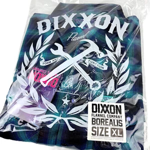 Dixxon Flanellhemd "Borealis" Herren XL Druckknopf kariert Langarm - Bild 1 von 10