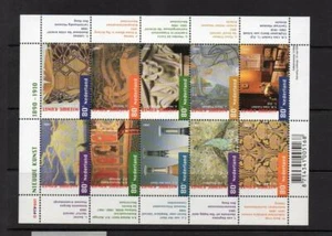 NIEDERLANDE MNH 2001 SG2102-2111 JUGENDSTIL BLECH - Bild 1 von 1
