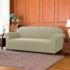 Sofa Slipcover Checks Spandex Box Cushion Style ROSE NEW (H)