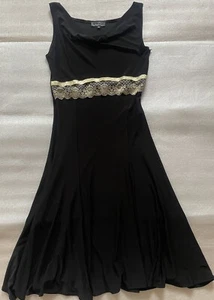 Festkleid Damen Schwarz/Gold - Bild 1 von 3