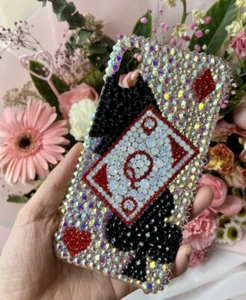 Unique Cool Poker cards Diamante Jewels Bling Glitter Sparkly bling phone cases - Picture 1 of 6