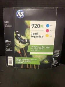 HP 920XL High Yield 3pack Magenta Cyan Yellow Ink Cartridge Bundle - Picture 1 of 2