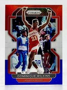 2021-22 Panini Prizm Red White Blue #252 Dominique Wilkins Atlanta Hawks - Picture 1 of 2