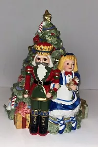 Fitz and Floyd Christmas Tree Nutcracker Cookie Jar First Ladies Collection - Picture 1 of 13