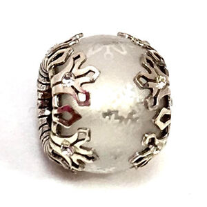 Brighton Icy Flakes Bead, J98382, Silver and Resin Finish, New