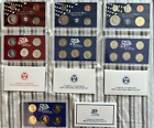 Lot of Four Us Mint Proof Sets (1 Silver Set) 1999-2000 Coa Sharp