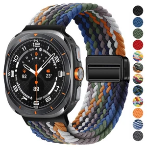 Correa de muñeca para reloj Samsung Galaxy Ultra 47 mm 2025 correa de nailon deportiva trenzada - Imagen 1 de 48