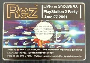 Cardcd-Rom Rez Ps2 Retro Gaming Controller Adapter Peripheral JPN Limited - Picture 1 of 4