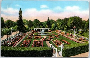 1941 Main Formal Garden Noonans Alexandria Minnestoa MN Posted Postcard - Picture 1 of 2