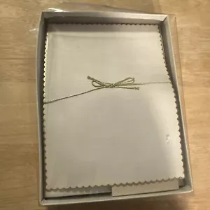 Vintage Montag's Gay Harvest White Sheet Stationery Set Gold Scalloped Edges - Picture 1 of 16