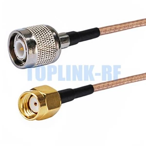 RP-SMA Male (Female Pin) to TNC Male Plug Connector RF Pigtail Coax Cable RG316 - Photo 1/4