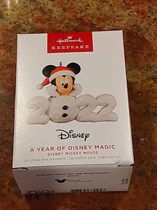 Hallmark 2022 Mickey Mouse A Year of Disney Magic Ornament Keepsake 23-11 - Picture 1 of 3