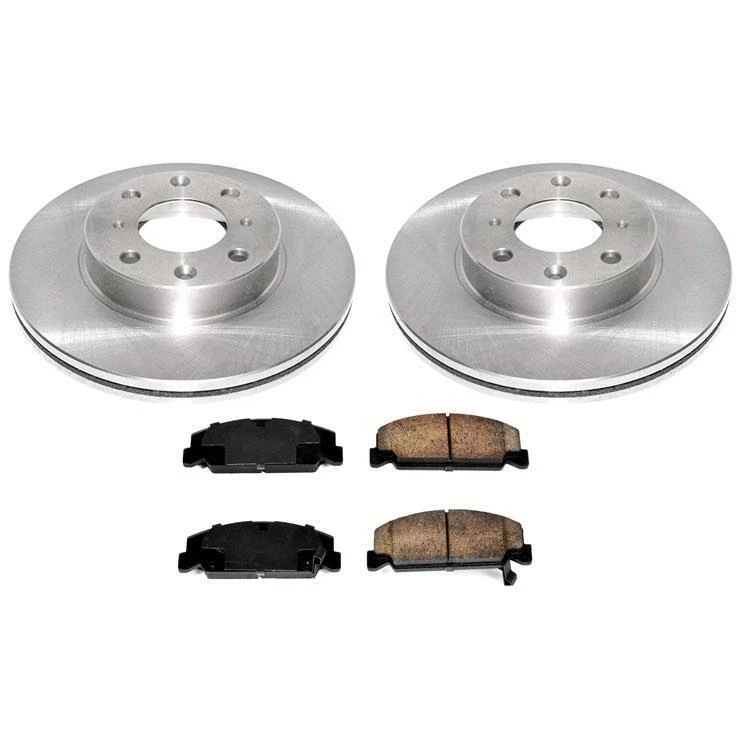 前刹车转子和垫适用于本田思域 1988 - 1989 3 & 4 门 DX & LX — 第 1/1 张图片
