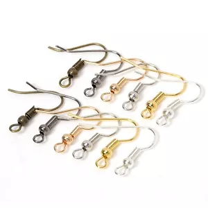 1000 Stck. Ohrring Fisch Haken Spule Ohrdraht Ohrdraht Schmuck Finidng Zum Selbermachen Großhandel - Bild 1 von 17