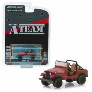 GREENLIGHT JEEP CJ-7 RED "THE A-TEAM" TV SERIES 1/64 DIECAST MODEL CAR 44840 C - Picture 1 of 1