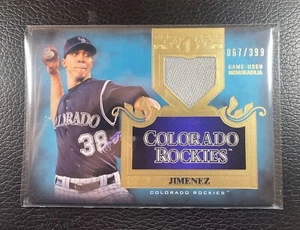 2011 Topps Tier One - Top Shelf Relics #TSR 38 Ubaldo Jimenez 067/399 - Picture 1 of 2