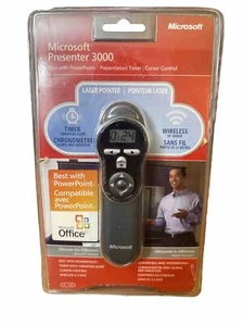 Microsoft Presenter Laser Pointer 3000 for PowerPoint Office New 50’ Range - Picture 1 of 11