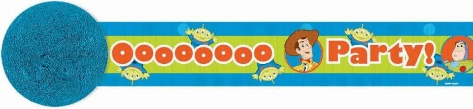 Toy Story 3 Movie Disney Pixar Kids Birthday Party Decoration Crepe Streamer - Image 1 of 1