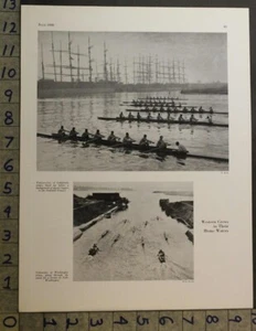 1930 CREW ROW TEAM UNIVERSITY CALIFORNIA WASHINGTON INSERT PHOTO PRINT 30062 - Picture 1 of 1
