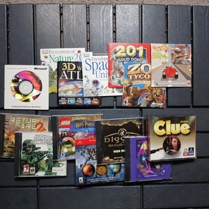 PC Game Lot of 14 Vintage Classic PC Games Ghost Recon Harry Potter Clue + VG1 - Picture 1 of 10