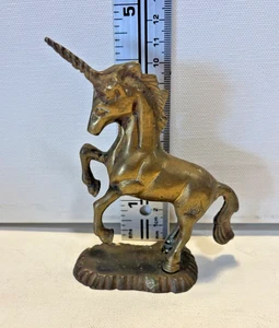 Estatuilla unicornio vintage de latón - Imagen 1 de 5