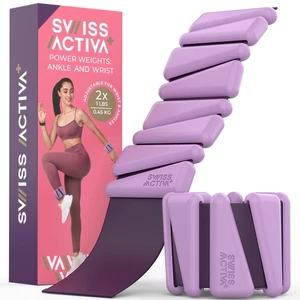 Swiss Activa+ 1lb wrist and ankle weights set of 2, leg weights for women, ad... - Picture 1 of 6
