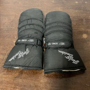 Vintage Harley Davidson Goretex Fäustlinge Handschuhe Gr. S-L schwarz Leder / Nylon selten - Bild 1 von 16
