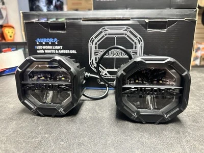 Barra LED Aurora Cápsula de Conexión Blanco/Ámbar Retroiluminación Jeep UTV Offroad 80W Par Foto 1 de 4