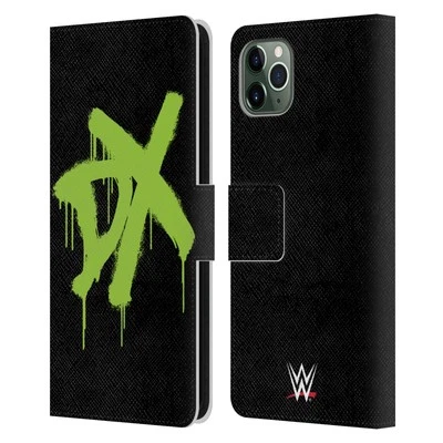 OFFICIAL WWE D-GENERATION X LEATHER BOOK WALLET CASE FOR APPLE iPHONE PHONES - Image 1 of 4