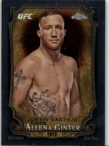 2025 Topps cromo UFC #AAG-26 refractor Justin Gaethje Allen & Ginter - Imagen 1 de 2